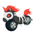Halloween Black Ponycycle